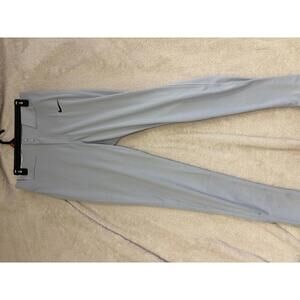 Nike Light gray Athletic Pants with Black Swoosh Logo Baseball/Softball Pants